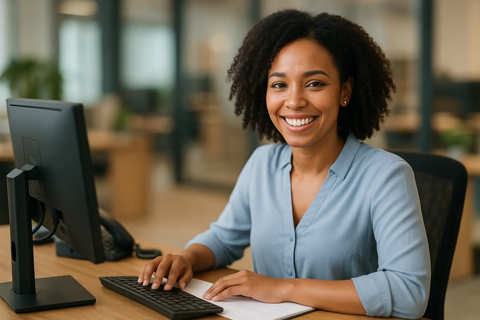 Admin Assistant Working In the Office Admin Assistant Working In the Office