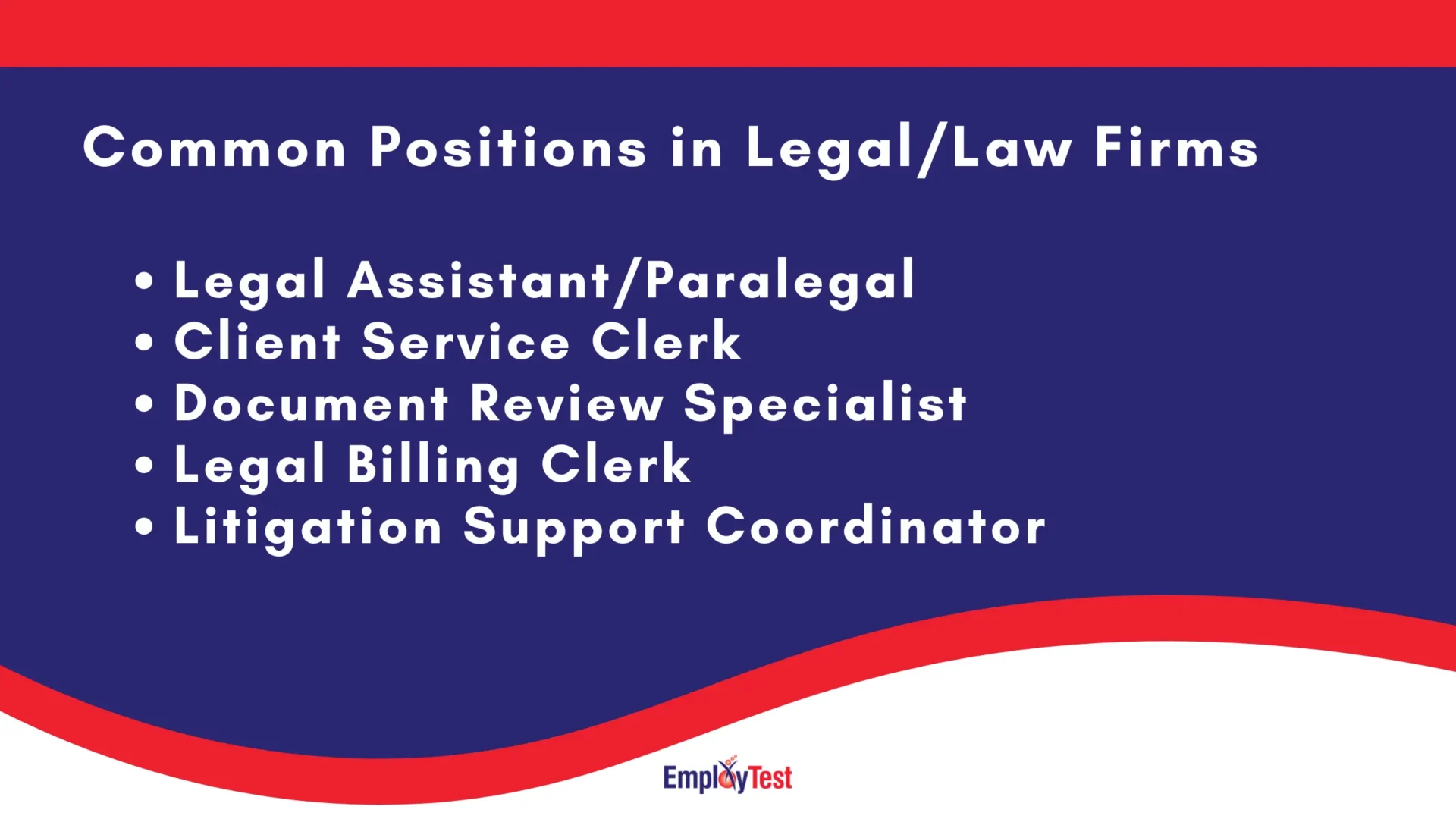 Common Job Positions For Legal Law Firms Common Job Positions For Law Firms