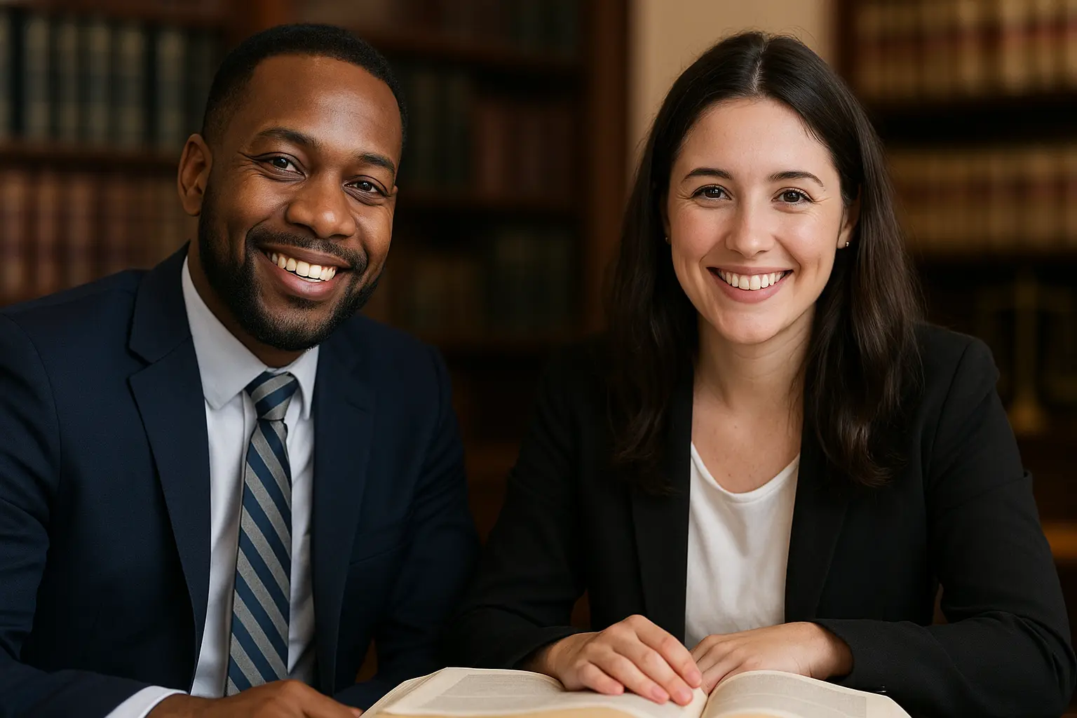 Two Paralegals Working In A Law Firm Two Paralegals Working In A Law Firm