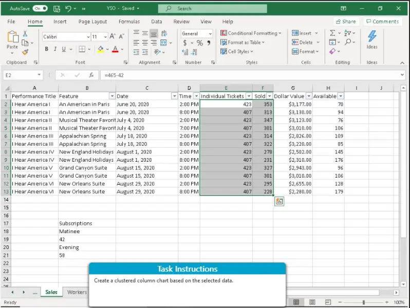 Excel Assessment For Employment Small