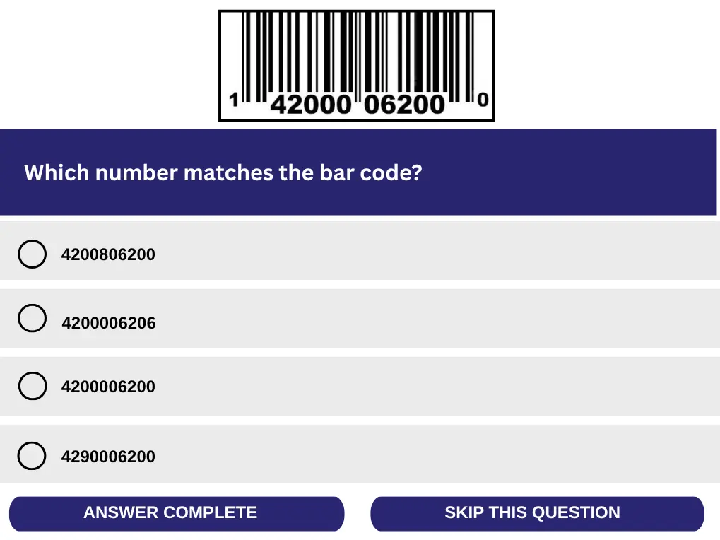 Sample Question Warehouse Test