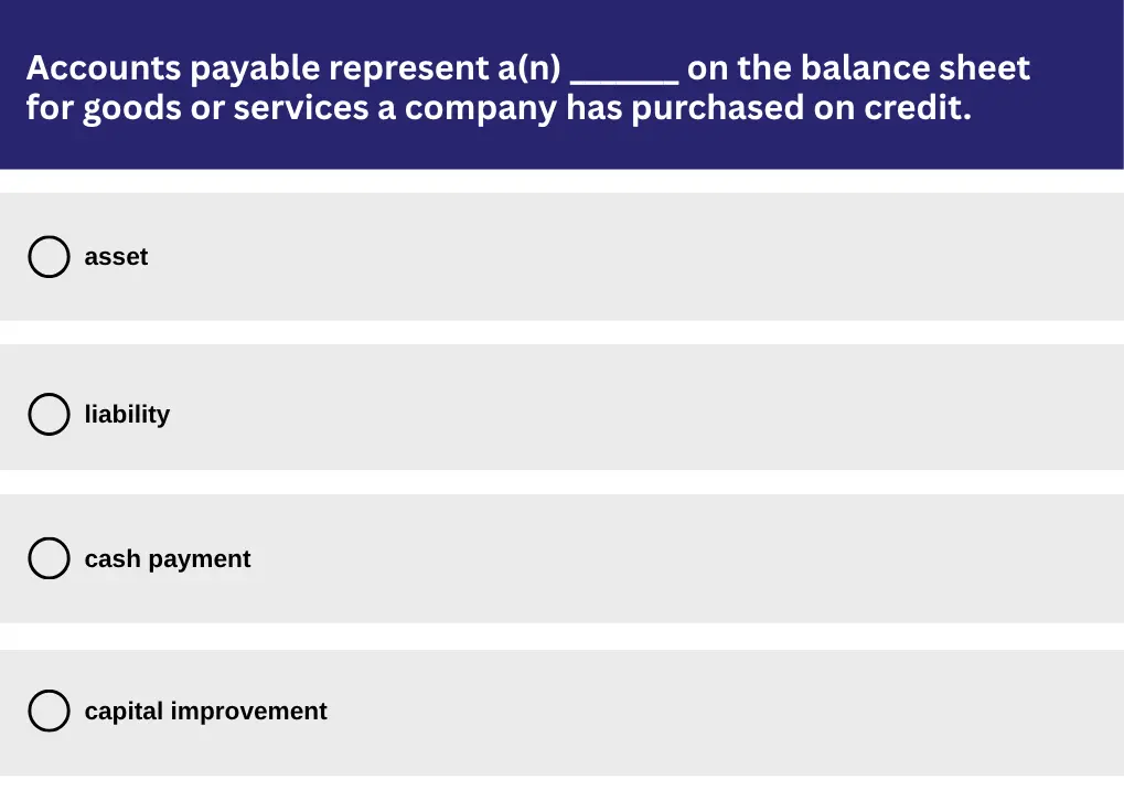 Sample Question For Accounts Payable Test